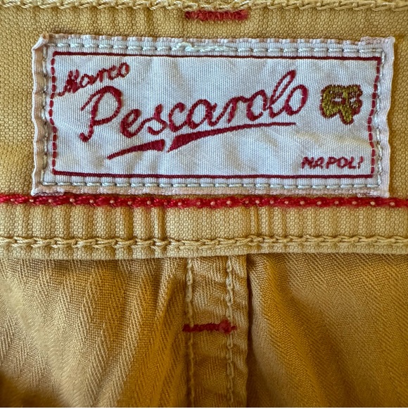 Marco Pescarolo - Brown/Orange - Cotton Silk - 5 Pocket Pant - Italy - 36x32 - Picture 2 of 12